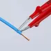 Пинцет VDE 1000V захватный прецизионный зазубренные губки с тонкими кончиками пружинная сталь хромированный L-150 мм