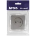 Розетка Intro Accent 6-201-09 2P, 16А-250В, IP20, СУ, титан