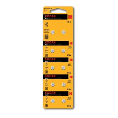 Батарейки Kodak AG0 (379) LR521, LR63 [KAG0-10] MAX Button Cell (100/1000/98000)