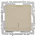 BRITE Выключатель одноклавишный с индикацией 10А ВС10-1-1-БрШ шампань