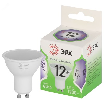 Лампа светодиодная ЭРА GREEN LINE LED MR16-12W-865-GU10 GL GU10 12 Вт софит холодный свет