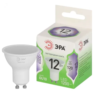 Лампа светодиодная ЭРА GREEN LINE LED MR16-12W-865-GU10 GL GU10 12 Вт софит холодный свет