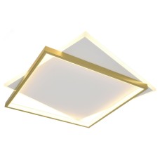 Светильник потолочный светодиодный ЭРА Модерн Lima CLL-1-82-RC WH+GD с ДУ 82W 3000-6500К белый/золото