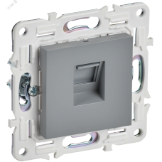 SKANDY Розетка компьютерная RJ45 кат.6 SK-K02Gr серый IEK