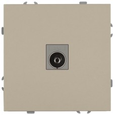Розетка скрытого монтажа в рамку TV одиночная IP20 шампань 15-3101-04 Galaxy