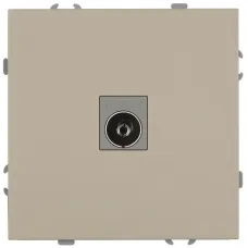Розетка скрытого монтажа в рамку TV одиночная IP20 шампань 15-3101-04 Galaxy