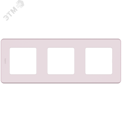 Рамка 3-местная розовый INSPIRIA