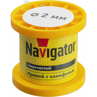 Припой 93 081 NEM-Pos02-63K-2-K50 (ПОС-63, катушка, 2 мм, 50 гр)