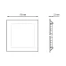 Светильник Gauss Slim квадрат 15W 1100lm 4000K 180-265V IP20 монтаж ?155*155 170*170*22 LED 1/20