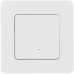 Выключатель 1-клавишный с подсветкой/индикацией 10АХ безвинтовое крепление белый INSPIRIA