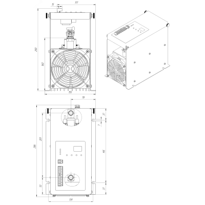 Регулятор мощности тиристорный TPM-1M-180-RS485