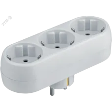 Разветвитель Navigator 94 672 NAD-L-3E-WH 3 гн. (в ряд) с/з