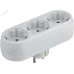 Разветвитель Navigator 94 672 NAD-L-3E-WH 3 гн. (в ряд) с/з