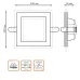 Светильник Gauss Glass кв 18W 1390lm 3000K 185-265V IP20 монт 170х170 200*200*36 с дек стек LED 1/20