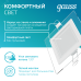 Светильник Gauss Glass кв 6W 490lm 4000K 185-265V IP20 монт 80х80 100*100*36 с дек стеклом LED 1/10/40