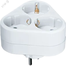 Разветвитель Navigator 94 693 NAD-S-3E-WH 3 гн. (треугольник) с/з