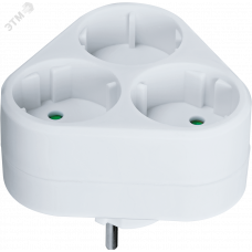 Разветвитель Navigator 94 694 NAD-S-3X-WH 3 гн. (треугольник) б/з
