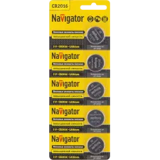Элемент питания Navigator 94 763 NBT-CR2016-BP5