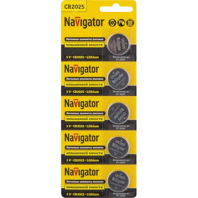 Элемент питания Navigator 94 764 NBT-CR2025-BP5