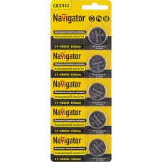 Элемент питания Navigator 94 765 NBT-CR2032-BP5