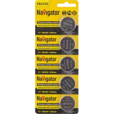 Элемент питания Navigator 94 766 NBT-CR2450-BP5