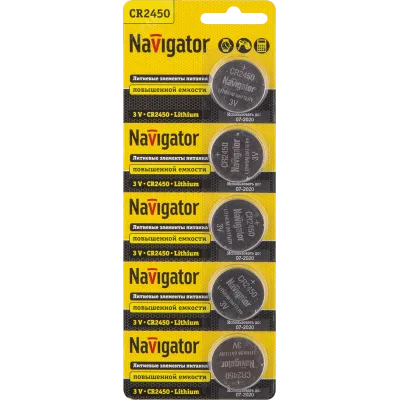 Элемент питания Navigator 94 766 NBT-CR2450-BP5