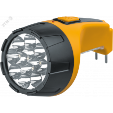 Фонарь Navigator 94 953 NPT-CP05-ACCU Пласт. 12+10LED, прям. зар-ка, акк.4В, 800мАч