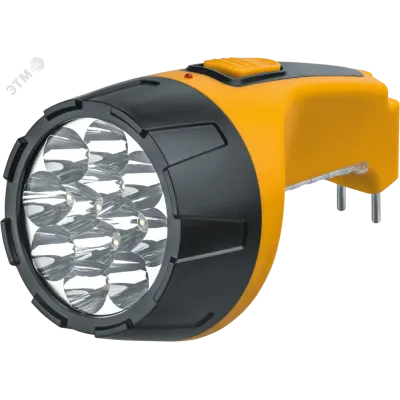 Фонарь Navigator 94 953 NPT-CP05-ACCU Пласт. 12+10LED, прям. зар-ка, акк.4В, 800мАч