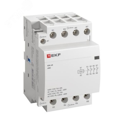 Контактор модульный КМ 40А 4NC (3 мод.) PROxima