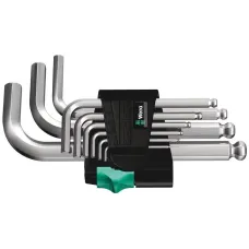 Набор Г-образных ключей хромированных с шаром 1.5 - 10 мм 9 предметов. 950/9 Hex-Plus 3