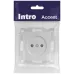 Розетка Intro Accent 6-201-03 2P, 16А-250В, IP20, СУ, алюминий