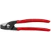 KNIPEX StepCut кабелерез, ступенчатый рез, рез кабель d 15 мм (50 мм2, AWG 1/0), L-160 мм, чёрный, обливные рукоятки, KN-9511160