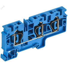 ARMAFIX Клемма пружинная CX10-3 BU 10мм2 трехконтактная синяя IEK