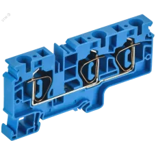 ARMAFIX Клемма пружинная CX10-3 BU 10мм2 трехконтактная синяя IEK