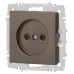 Розетка Intro Accent 6-201-08 2P, 16А-250В, IP20, СУ, бронза