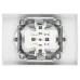 Розетка Intro Accent 6-208-01 , 2X2P+E Schuko со шторками, 16А-250В, IP20, СУ, AL/CU, белый