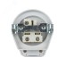 Разъем РШ-ВШ 32А 250В 2P+PE (СУ)  пластиковый белый EKF Simple
