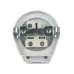Разъем РШ-ВШ 32А 250В 2P+PE (СУ)  пластиковый белый EKF Simple