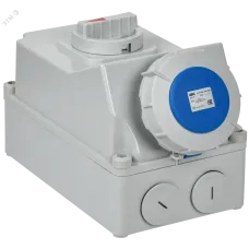 Розетка с механической блокировкой ССИ-833 63А 6ч 220В 2P+PE IP67 IEK