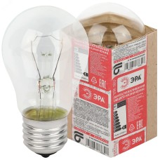 Лампа накаливания ЛН 75Вт 230В A50 Е27/E27 груша прозрачная в гофре