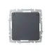 BRITE Розетка с заземлением с защитными шторками и крышкой 16А IP20 РСбш10-3-БрГ графит