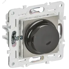 SKANDY Светорегулятор поворотный 600Вт SK-D01N металл никель IEK