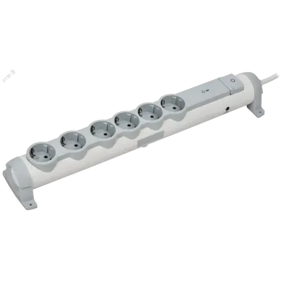 COMFORT Фильтр сетевой СФ-06К 16А 3м 3х1,5мм2 белый IEK