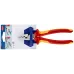 Пресс-клещи для обжима контактных гильз VDE 1000V 9 гнезд 025-16мм (AWG 23-5) L=180мм диэлектрические двухкомпонентные рукоятки блистер