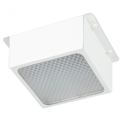 Светильник светодиодный ЭРА DVO21-06-O-4K80-5 6Вт 4000K 500Лм Домино белый грильято 100х100 Опал