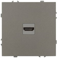 Розетка скрытого монтажа в рамку HDMI IP20 титан 15-3114-07 Galaxy