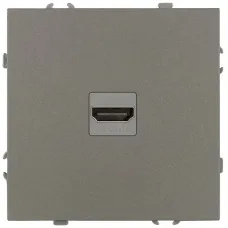 Розетка скрытого монтажа в рамку HDMI IP20 титан 15-3114-07 Galaxy