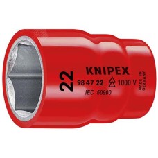 Головка торцевая VDE 1000V DR 1/2 шестигранная 22 мм диэлектрическая