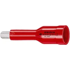 Головка торцевая VDE 1000V DR 1/2 с насадкой для винтов с внутренним шестигранником 10 мм диэлектрическая L-75 мм