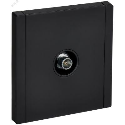 FORTE&PIANO Розетка TV оконечная FP128M металл черный IEK